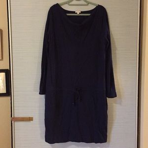 Navy Sweatshirt Dress
